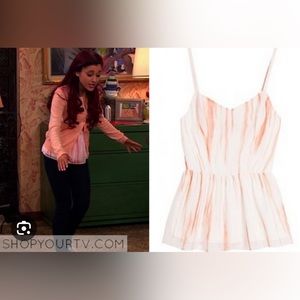 Guess Peplum Top as seen on Ariana Grande in Sam & Cat